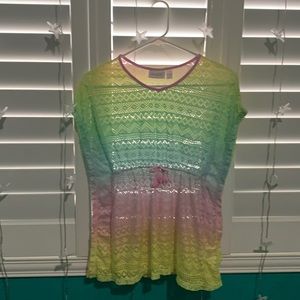 rainbow bathing suit cover